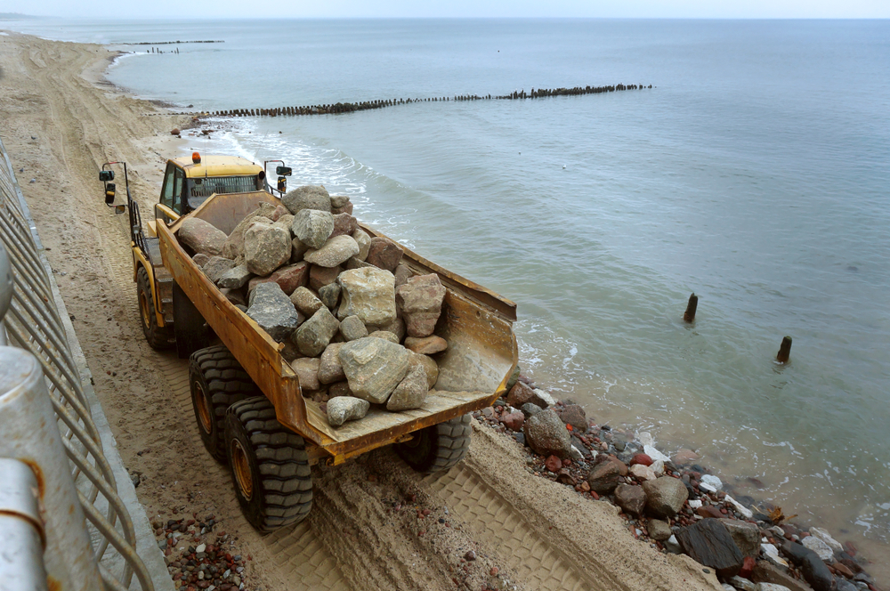 Proper breakwater design requires analyzing wave climate, water depth, and seabed material to select the right size and type of armor stone. Engineering accuracy in material selection is critical for long-term shoreline stabilization and structural resilience.